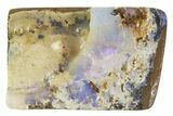 Purple-Blue Boulder Opal Split Pair - Queensland, Australia #381746-1